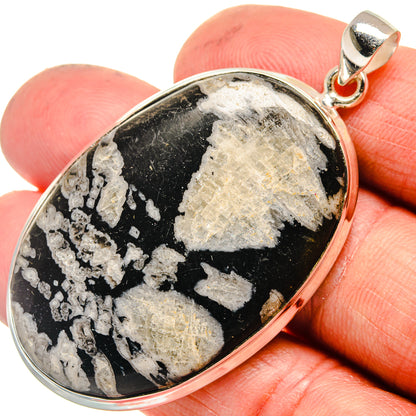 Chrysanthemum Stone Pendants handcrafted by Ana Silver Co - PD23594