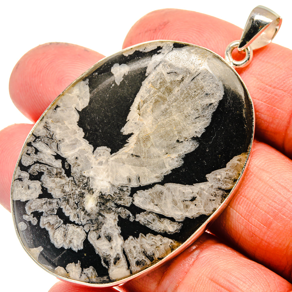 Chrysanthemum Stone Pendants handcrafted by Ana Silver Co - PD23601