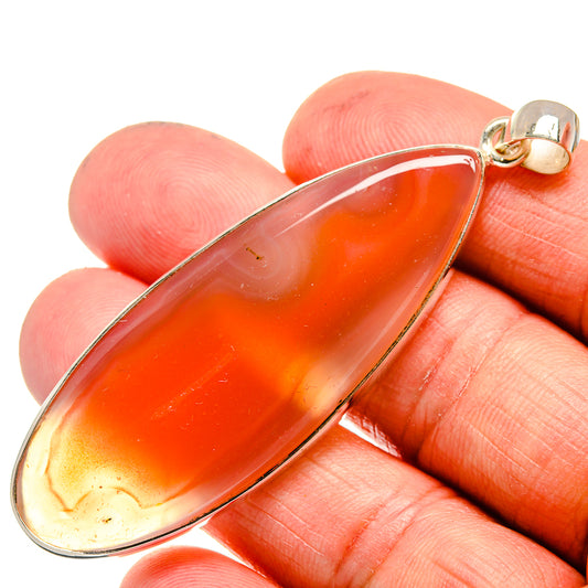 Red Botswana Agate Pendants handcrafted by Ana Silver Co - PD23603