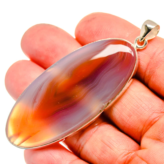 Red Botswana Agate Pendants handcrafted by Ana Silver Co - PD23604
