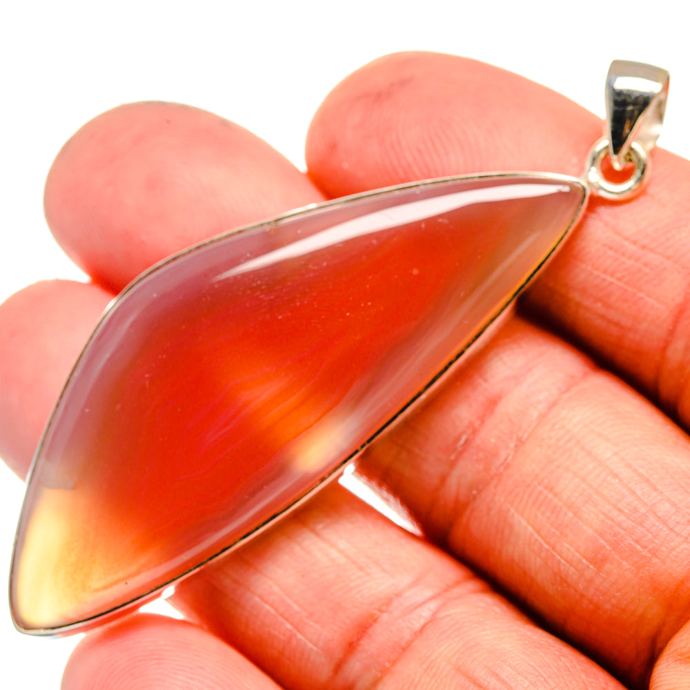 Red Botswana Agate Pendants handcrafted by Ana Silver Co - PD23605