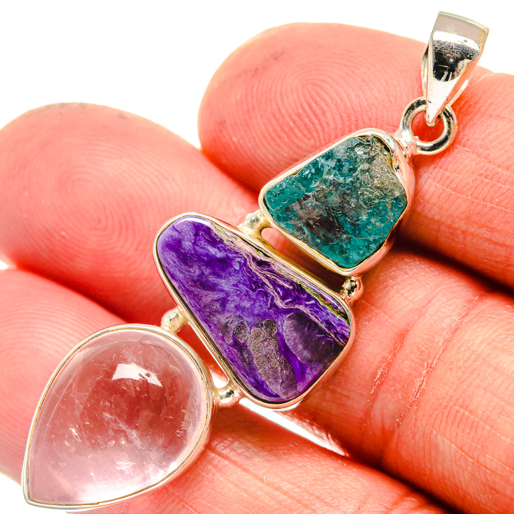 Charoite Pendants handcrafted by Ana Silver Co - PD23612
