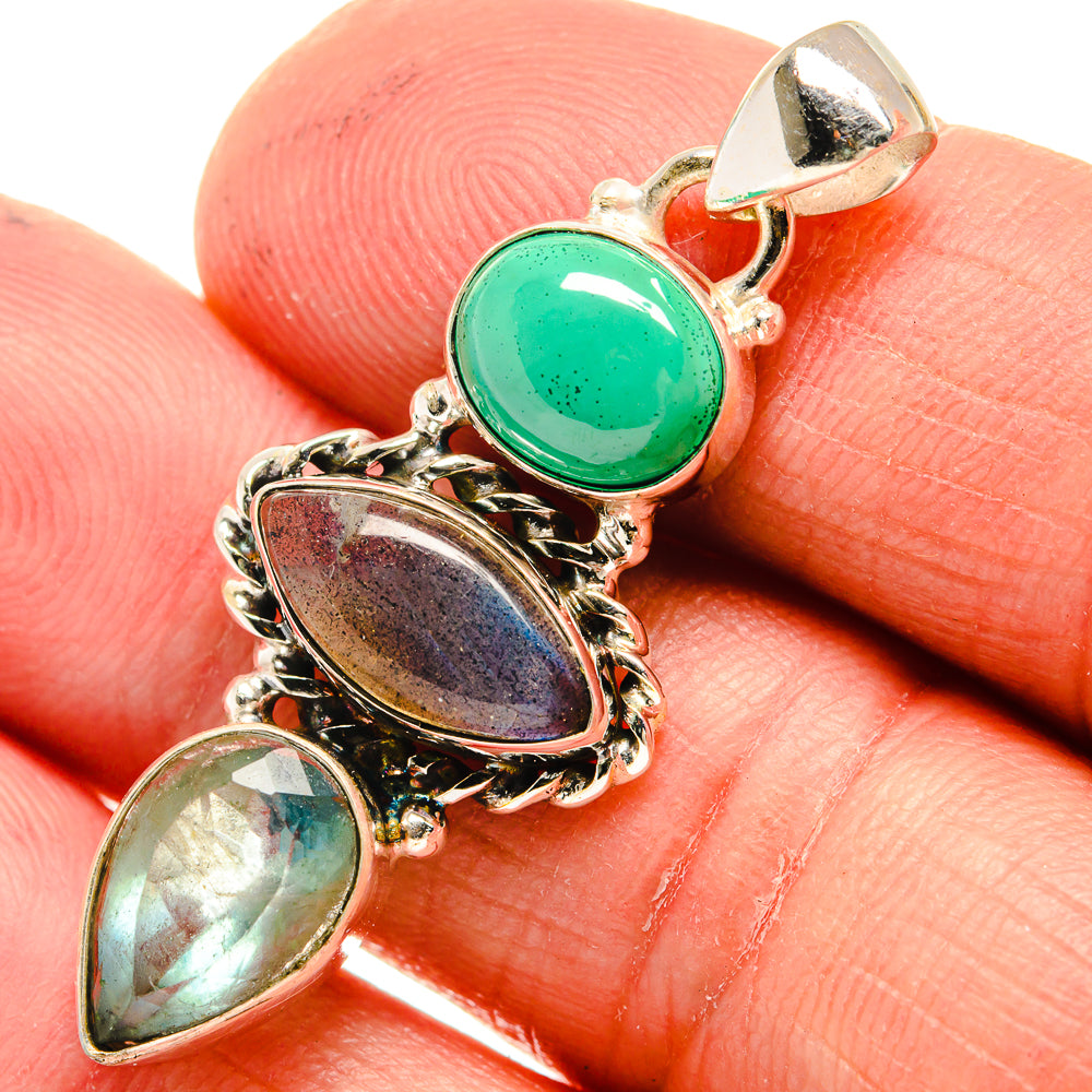 Labradorite Pendants handcrafted by Ana Silver Co - PD23628