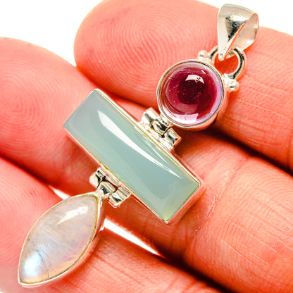 Aquamarine Pendants handcrafted by Ana Silver Co - PD23630