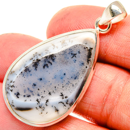 Dendritic Opal Pendants handcrafted by Ana Silver Co - PD23636