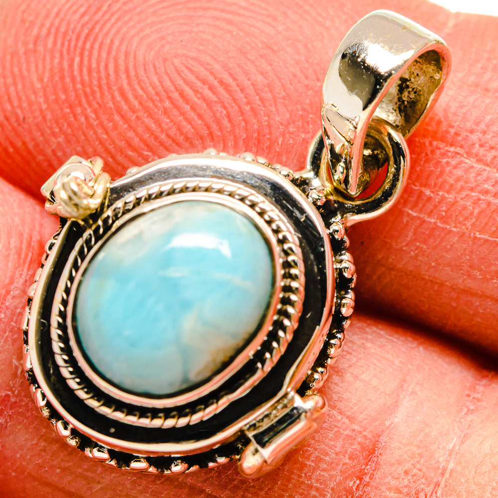 Larimar Pendants handcrafted by Ana Silver Co - PD23672