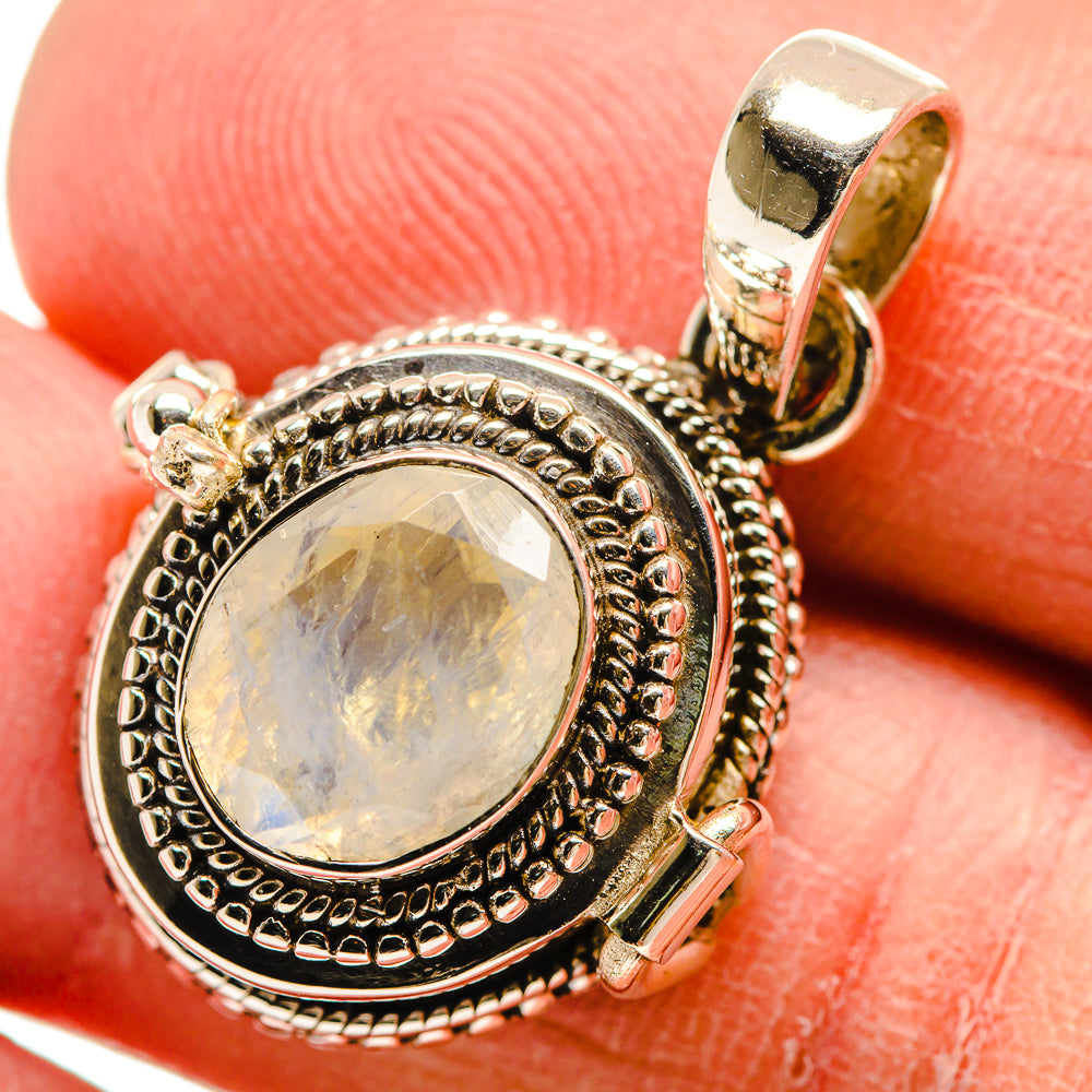Rainbow Moonstone Pendants handcrafted by Ana Silver Co - PD23674