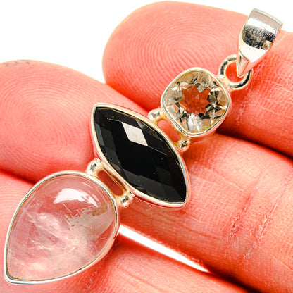 Rose Quartz Pendants handcrafted by Ana Silver Co - PD23690