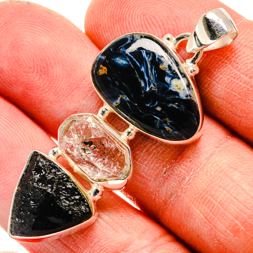 Pietersite Pendants handcrafted by Ana Silver Co - PD23693