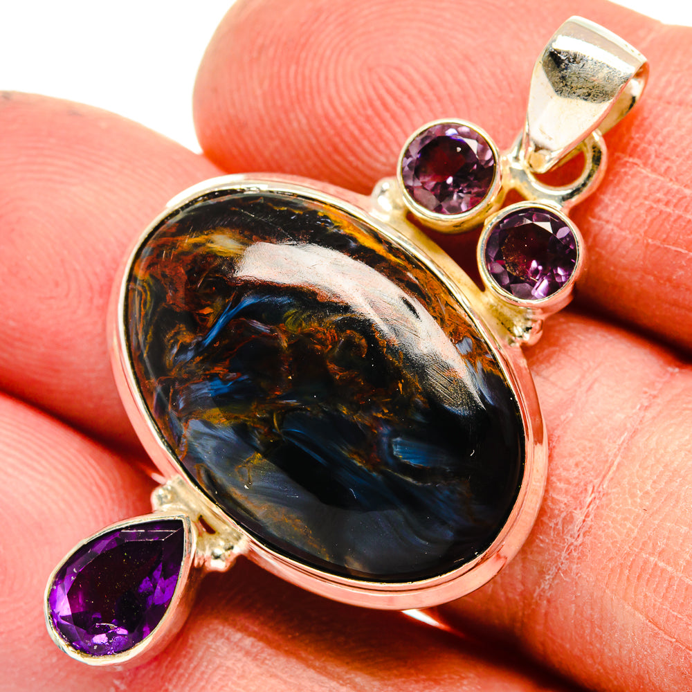Pietersite Pendants handcrafted by Ana Silver Co - PD23703