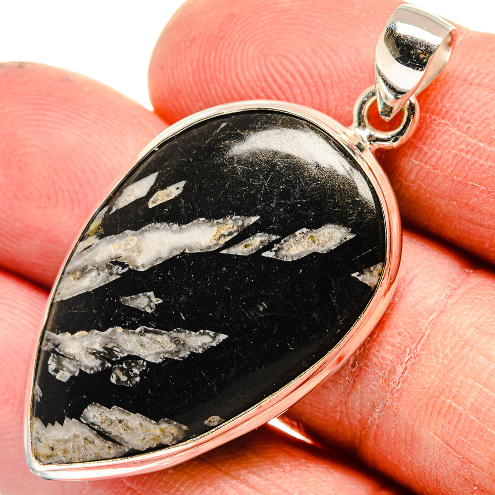 Chrysanthemum Stone Pendants handcrafted by Ana Silver Co - PD23707