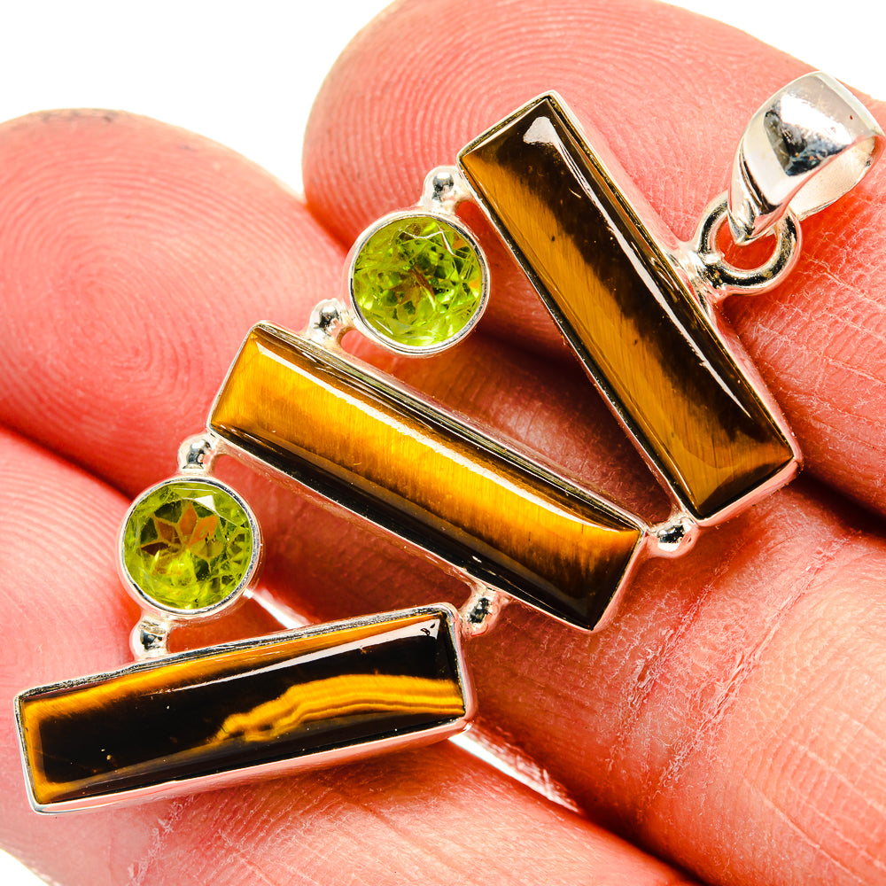 Tiger Eye Pendants handcrafted by Ana Silver Co - PD23719