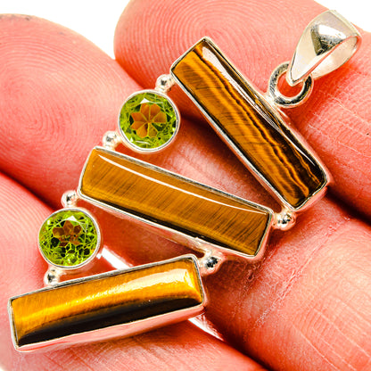 Tiger Eye Pendants handcrafted by Ana Silver Co - PD23722