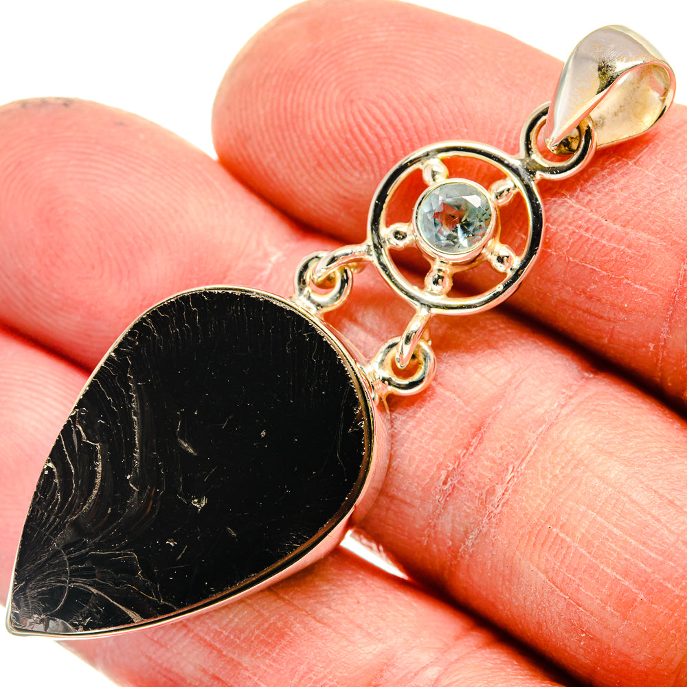 Shungite Pendants handcrafted by Ana Silver Co - PD23744