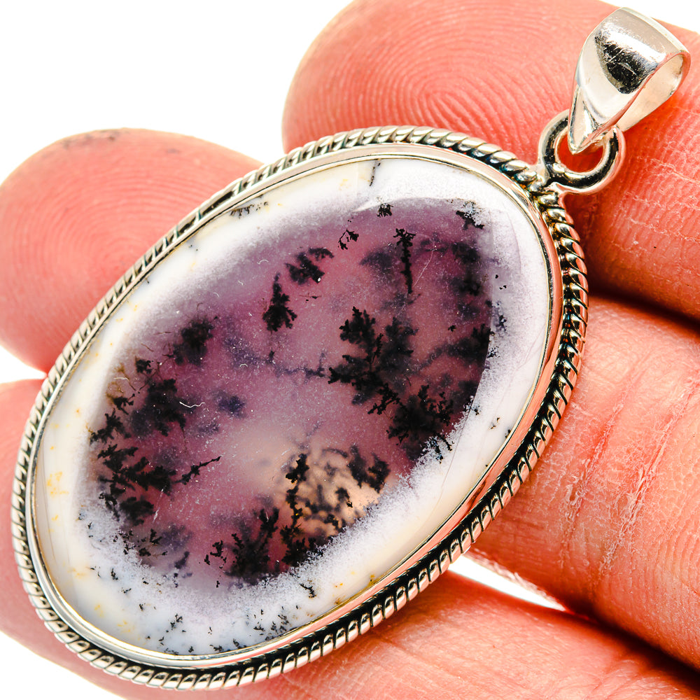 Dendritic Opal Pendants handcrafted by Ana Silver Co - PD23759
