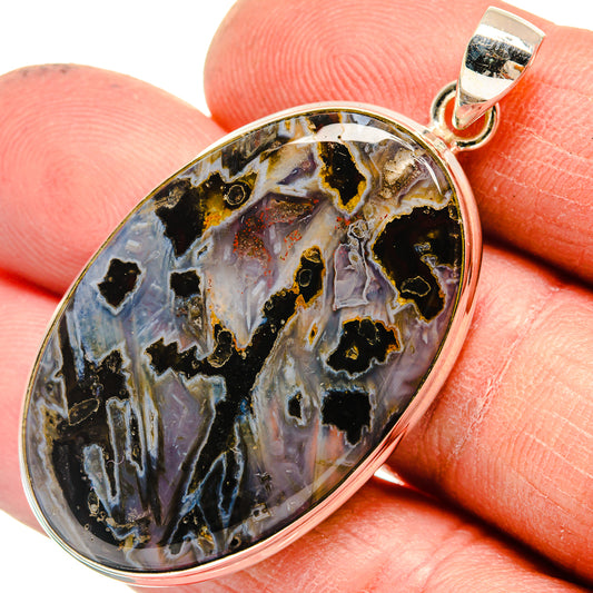Turkish Tube Agate Pendants handcrafted by Ana Silver Co - PD23764