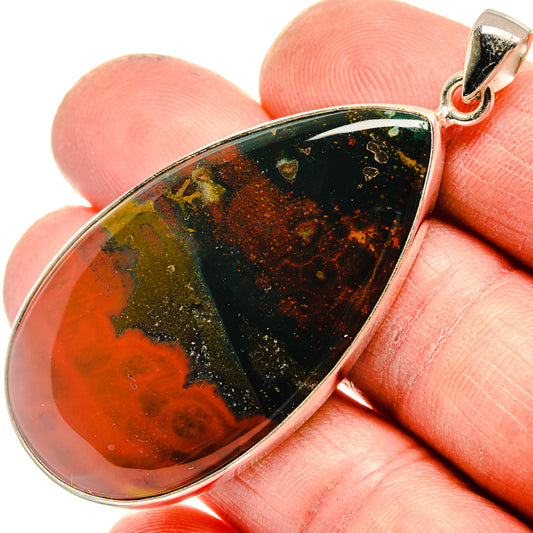 Bloodstone Pendants handcrafted by Ana Silver Co - PD23766