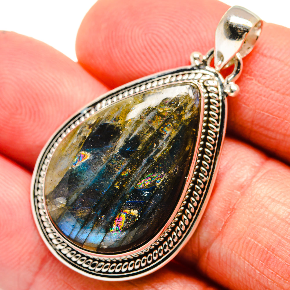 Labradorite Pendants handcrafted by Ana Silver Co - PD23772