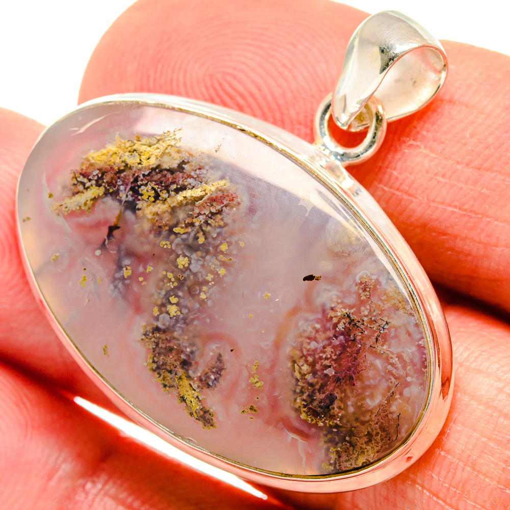 Indonesian Plume Agate Pendants handcrafted by Ana Silver Co - PD23783