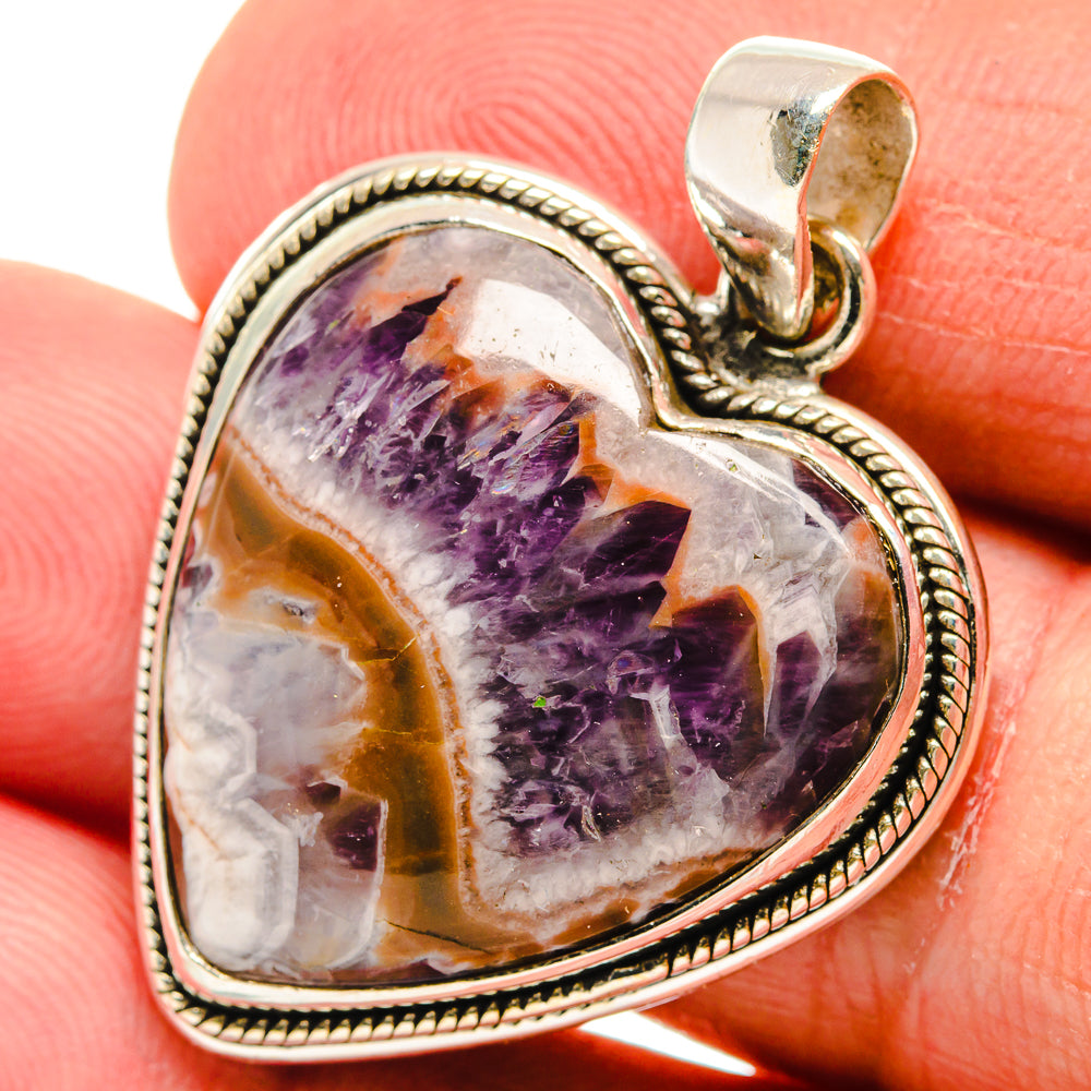 Chevron Amethyst Pendants handcrafted by Ana Silver Co - PD23786