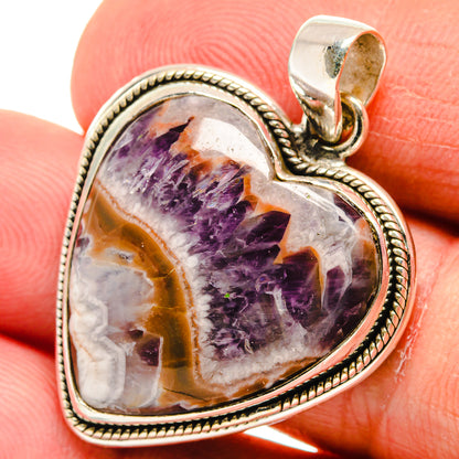 Chevron Amethyst Pendants handcrafted by Ana Silver Co - PD23786