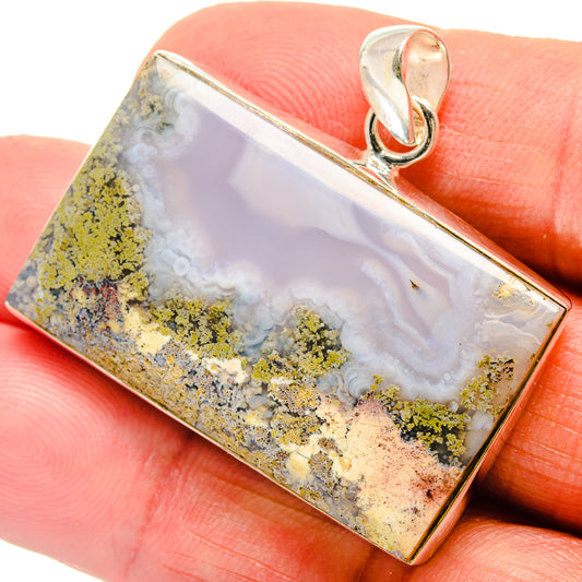 Indonesian Plume Agate Pendants handcrafted by Ana Silver Co - PD23787