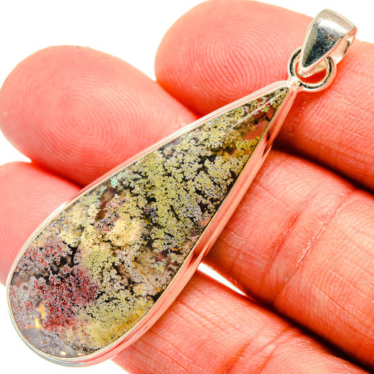 Indonesian Plume Agate Pendants handcrafted by Ana Silver Co - PD23788