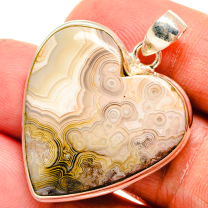 Laguna Lace Agate Pendants handcrafted by Ana Silver Co - PD23793