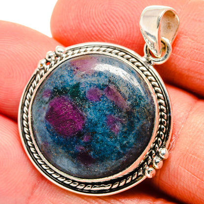 Ruby Fuchsite Pendants handcrafted by Ana Silver Co - PD23797