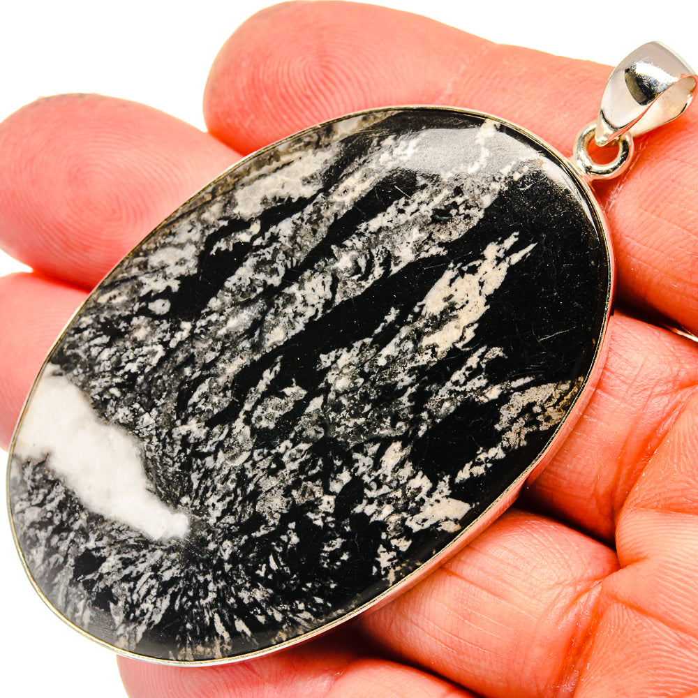 Chrysanthemum Stone Pendants handcrafted by Ana Silver Co - PD23820