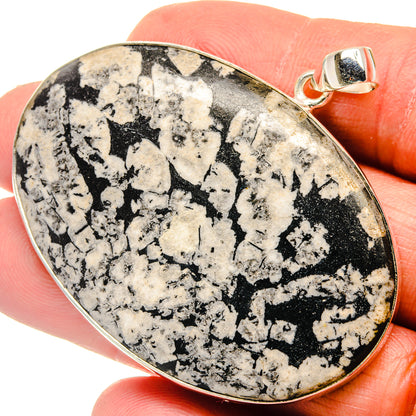 Chrysanthemum Stone Pendants handcrafted by Ana Silver Co - PD23829