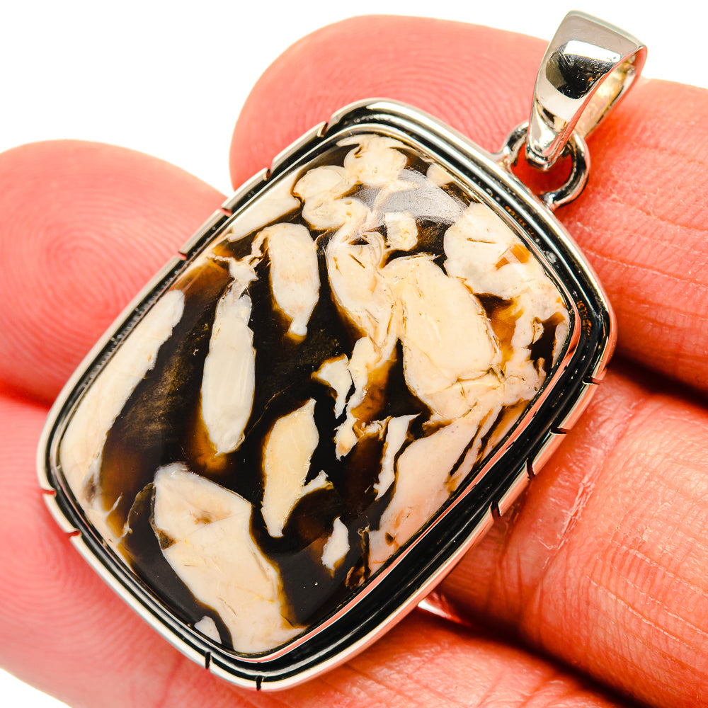 Peanut Wood Jasper Pendants handcrafted by Ana Silver Co - PD23856