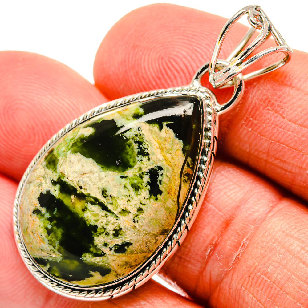 Australian Green Opal Pendants handcrafted by Ana Silver Co - PD23859