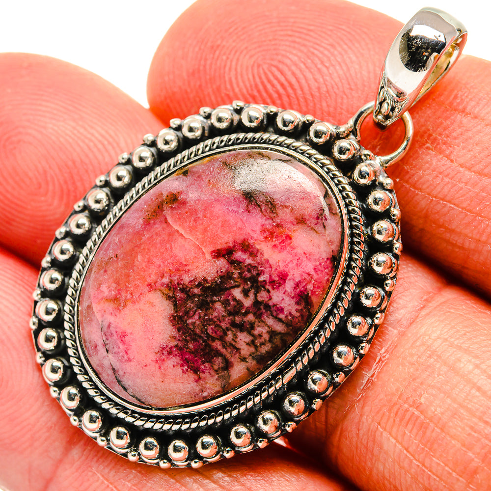 Rhodochrosite Pendants handcrafted by Ana Silver Co - PD23860
