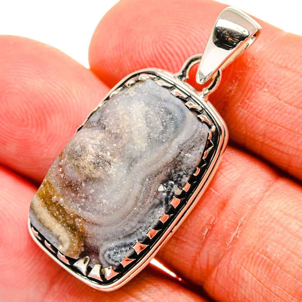 Desert Druzy Pendants handcrafted by Ana Silver Co - PD23861