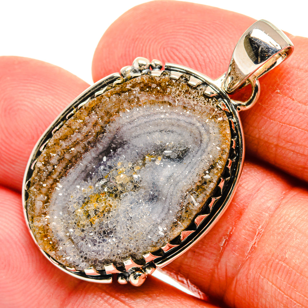 Desert Druzy Pendants handcrafted by Ana Silver Co - PD23863