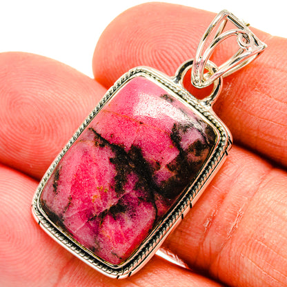 Rhodonite Pendants handcrafted by Ana Silver Co - PD23866