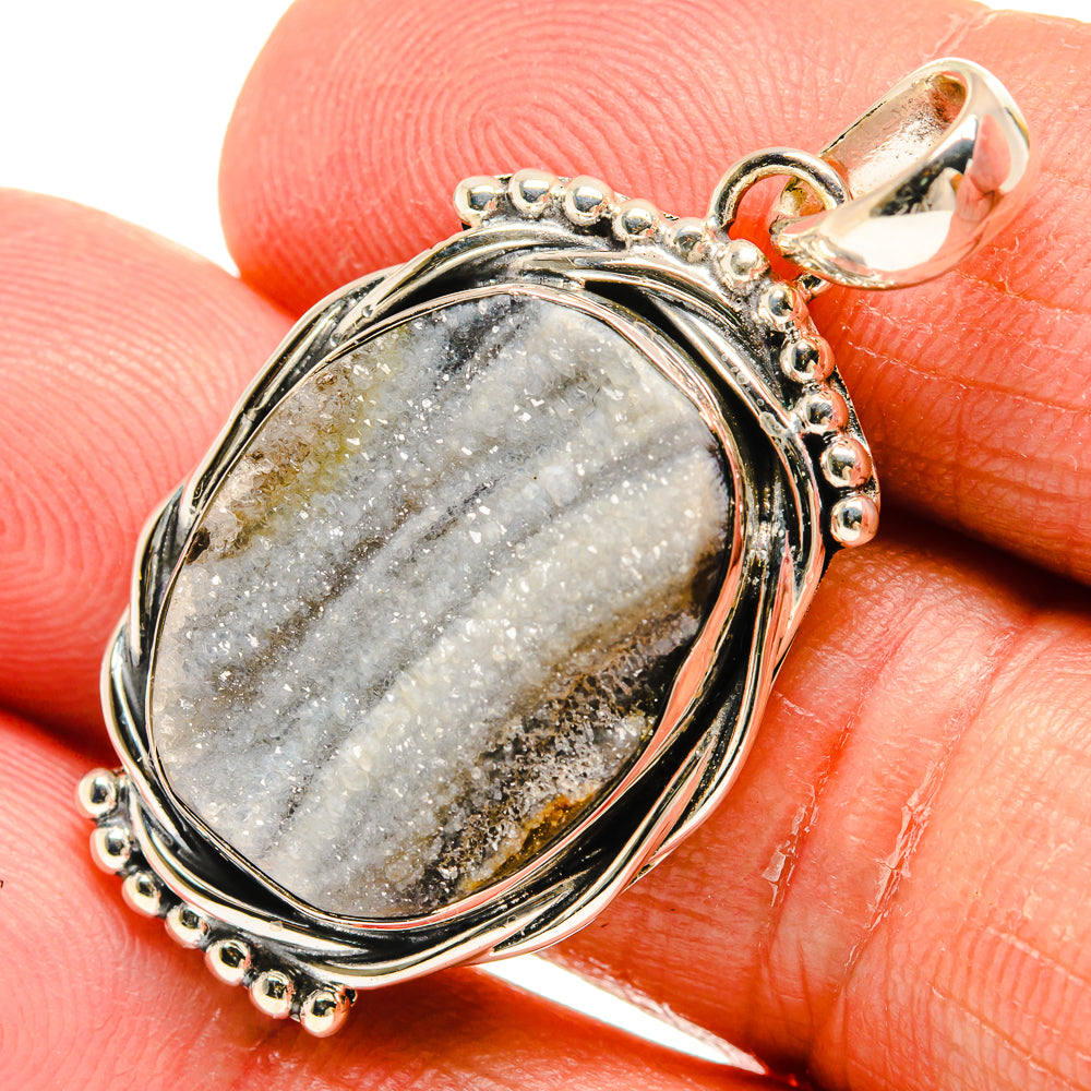 Desert Druzy Pendants handcrafted by Ana Silver Co - PD23874