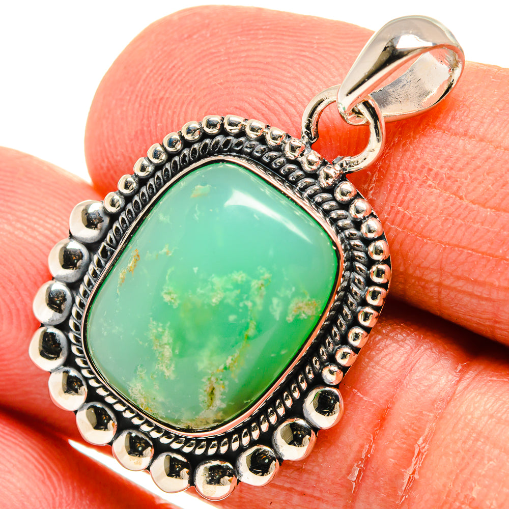 Chrysoprase Pendants handcrafted by Ana Silver Co - PD23877