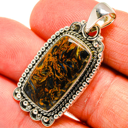 Golden Pietersite Pendants handcrafted by Ana Silver Co - PD23880