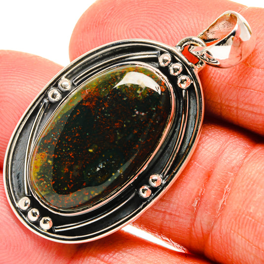Bloodstone Pendants handcrafted by Ana Silver Co - PD23886
