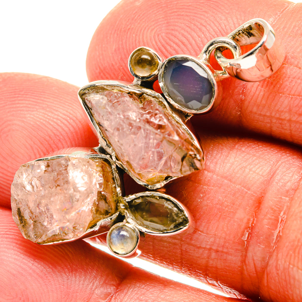Rose Quartz Pendants handcrafted by Ana Silver Co - PD23888