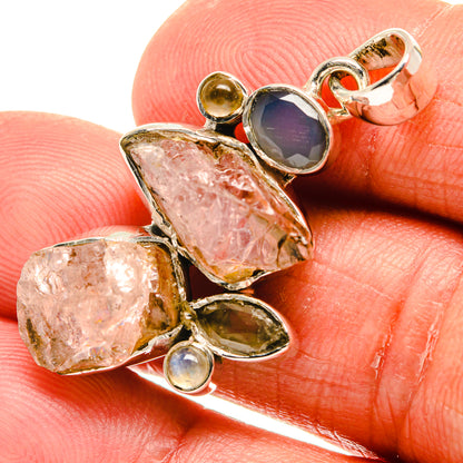 Rose Quartz Pendants handcrafted by Ana Silver Co - PD23888