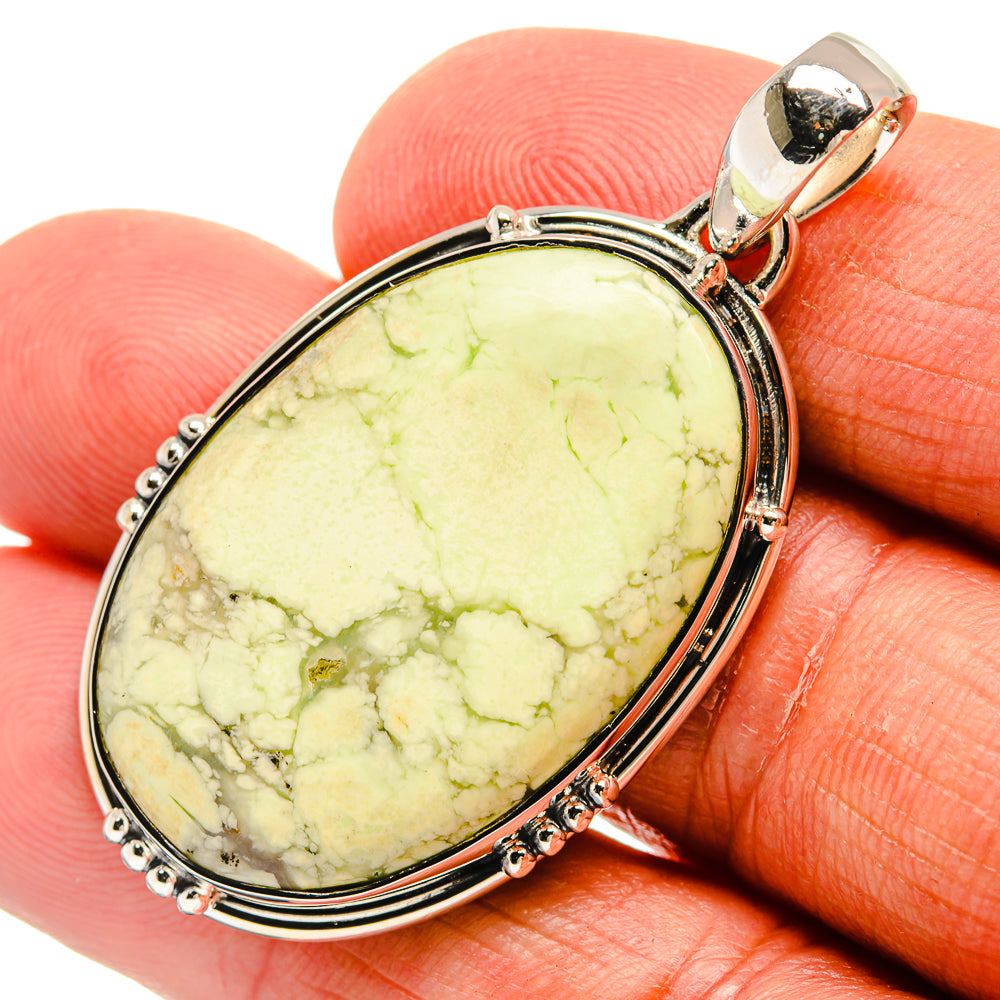 Lemon Chrysoprase Pendants handcrafted by Ana Silver Co - PD23889