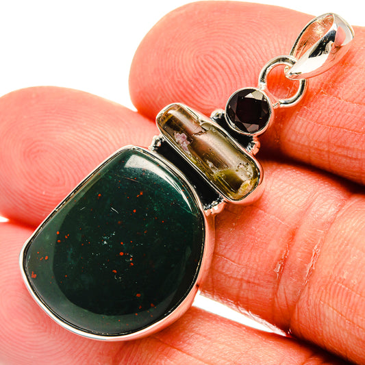 Bloodstone Pendants handcrafted by Ana Silver Co - PD23894