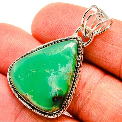 Chrysoprase Pendants handcrafted by Ana Silver Co - PD23896