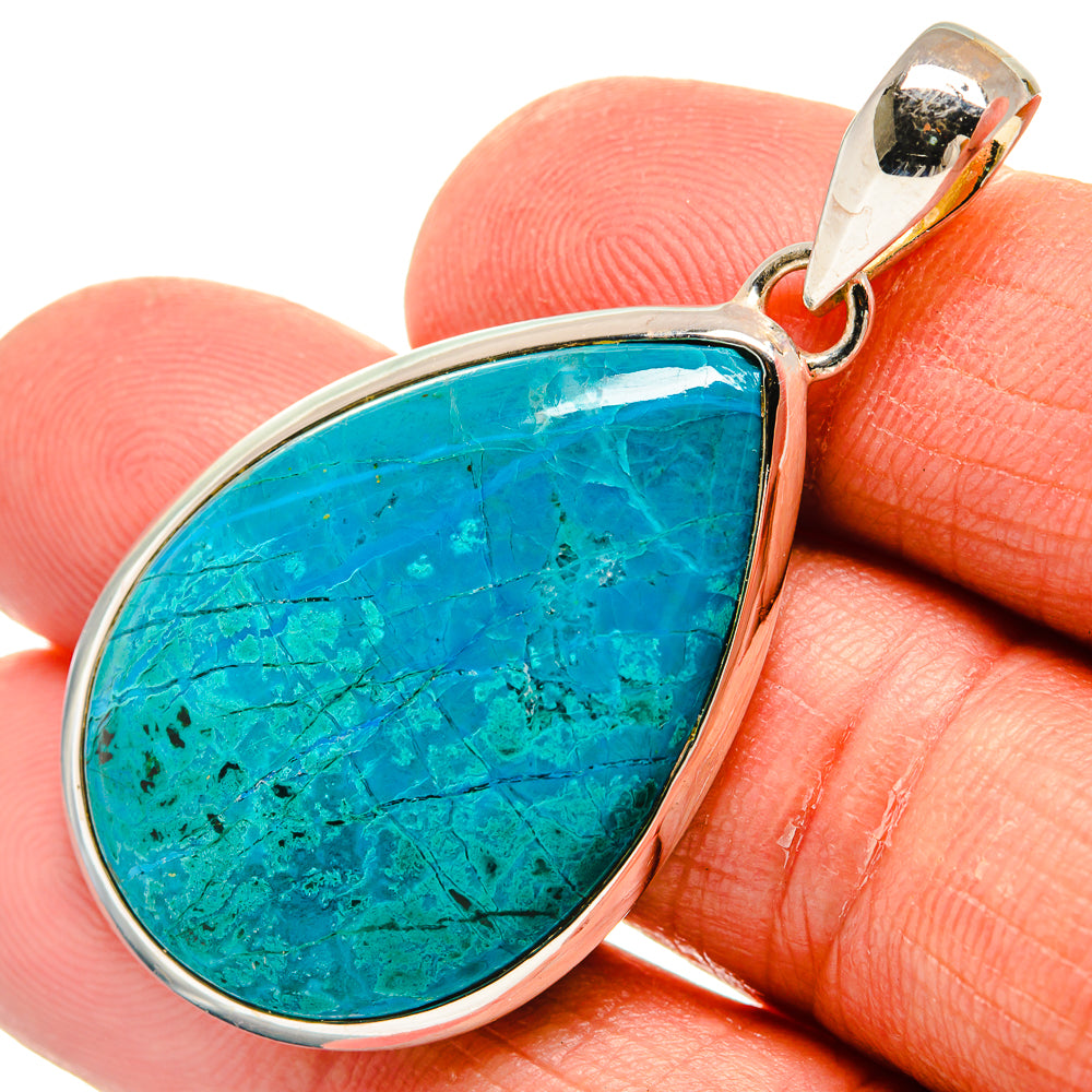 Chrysocolla Pendants handcrafted by Ana Silver Co - PD23900
