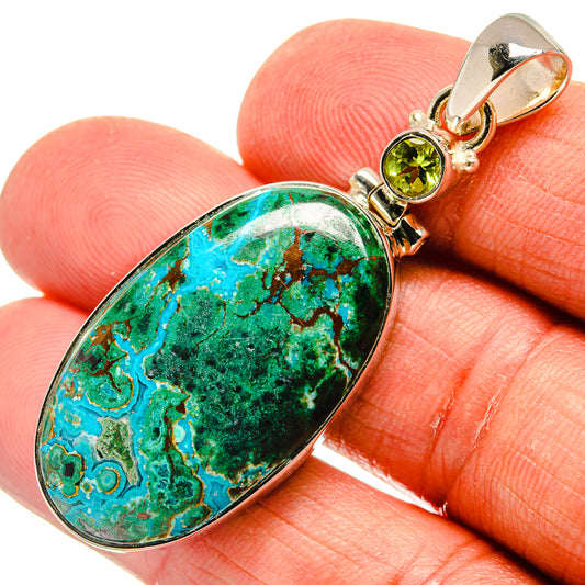 Chrysocolla Pendants handcrafted by Ana Silver Co - PD23903
