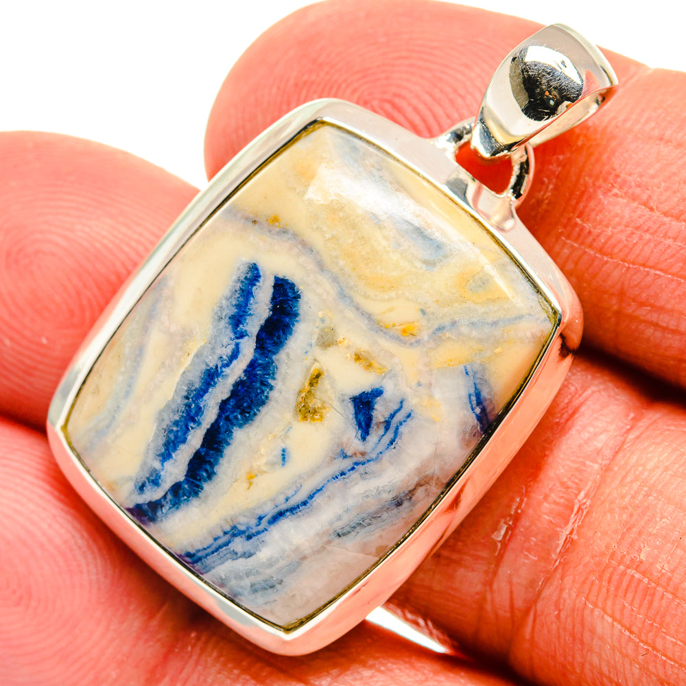 Blue Scheelite Pendants handcrafted by Ana Silver Co - PD23906