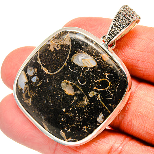 Turritella Agate Pendants handcrafted by Ana Silver Co - PD23909